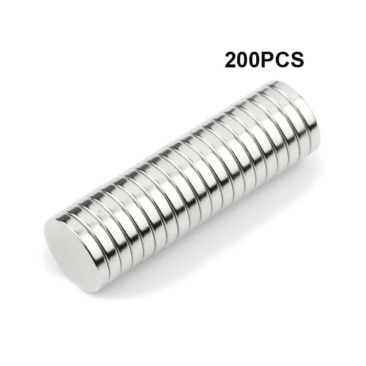 200PCS/Pack 12x2mm Round Shape Durable Magnet NdFeB Magnet