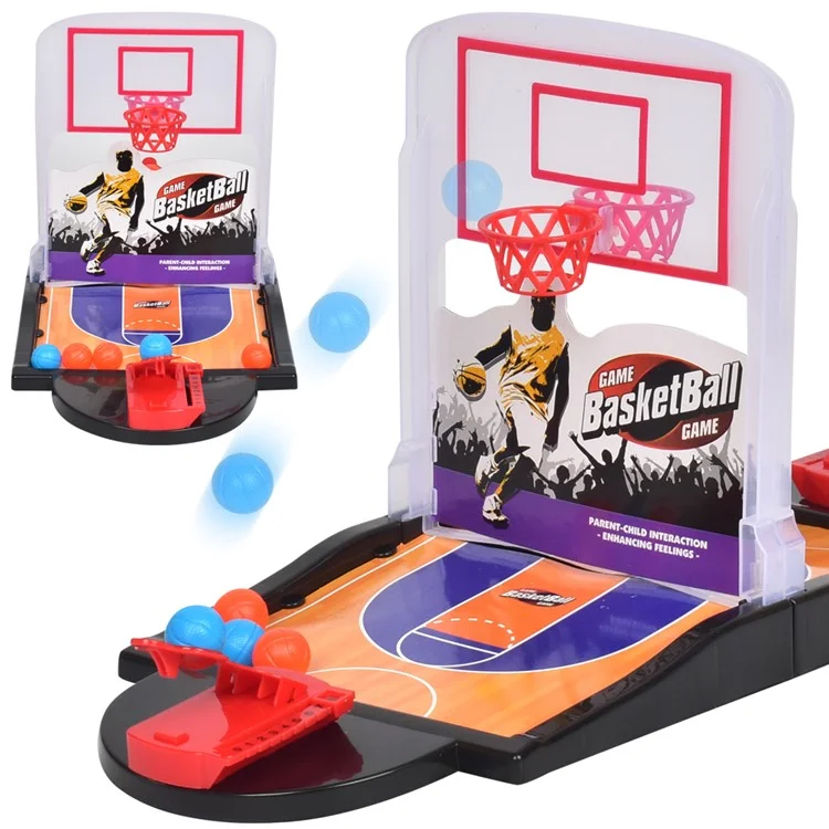 Double Finger Ejection Basketball Court Parent-child Interactive Desktop Shooting Game