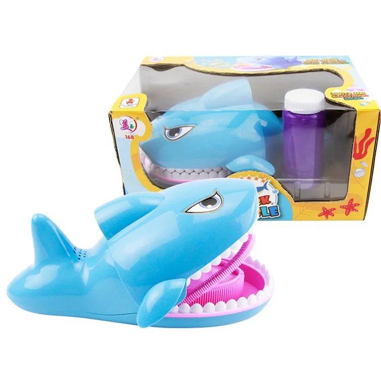 Shark Soap Bubbles Toy for Birthday Party Gift - Blue