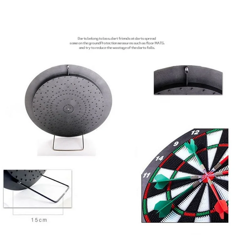 Funny Bristle Dartboard Thickening Flocking Disk with 6 Darts