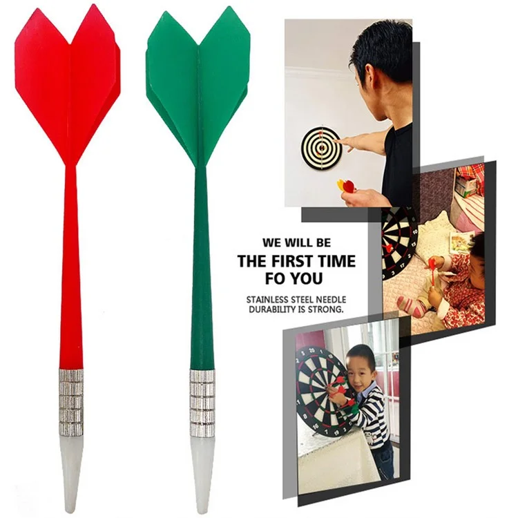 Funny Bristle Dartboard Thickening Flocking Disk with 6 Darts