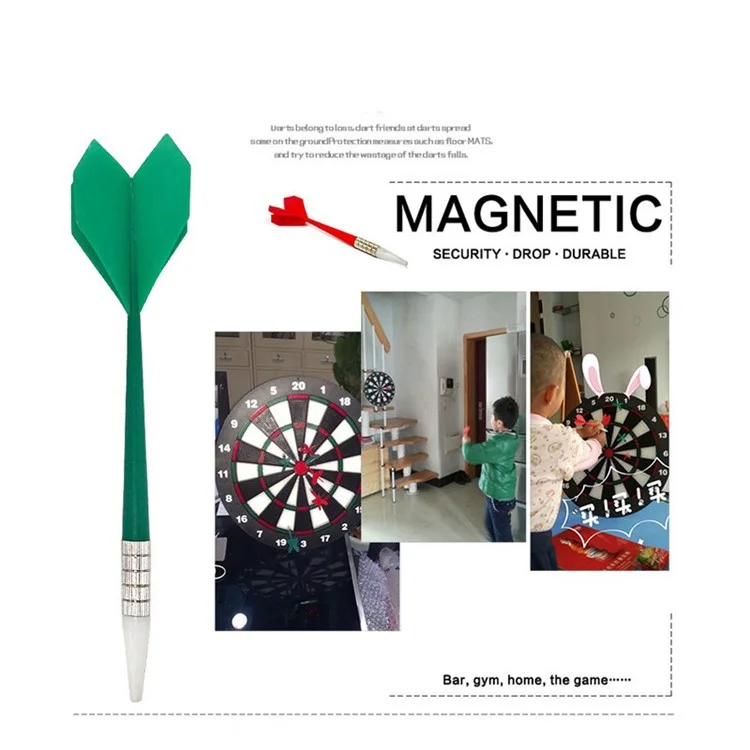Funny Bristle Dartboard Thickening Flocking Disk with 6 Darts