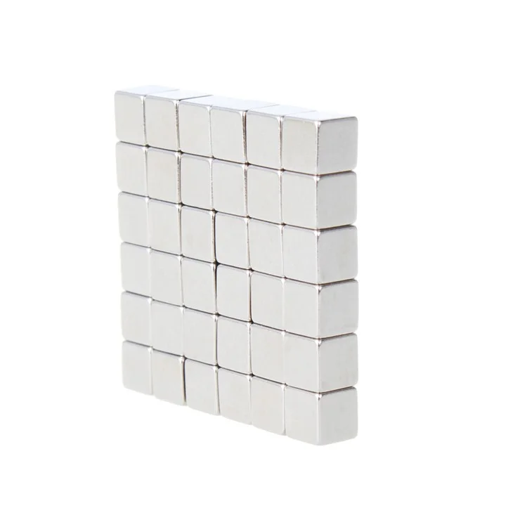 4mm 216pcs Magnetic Square 3D Puzzle Magic Cube Toy - Silver Color