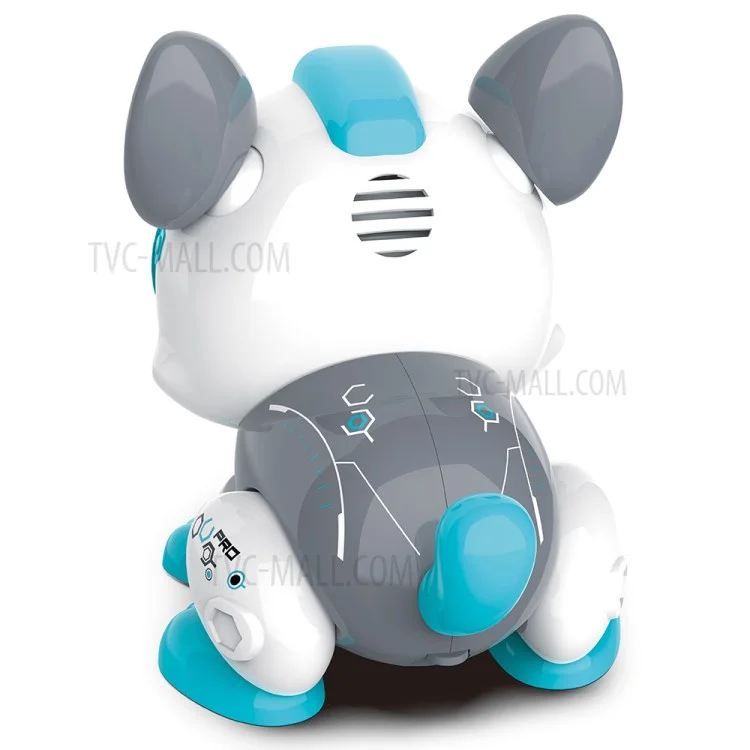 Brinquedo de Construção Multifuncional em Forma de Cachorro com Controle de Voz Inteligente - DIY013/Azul