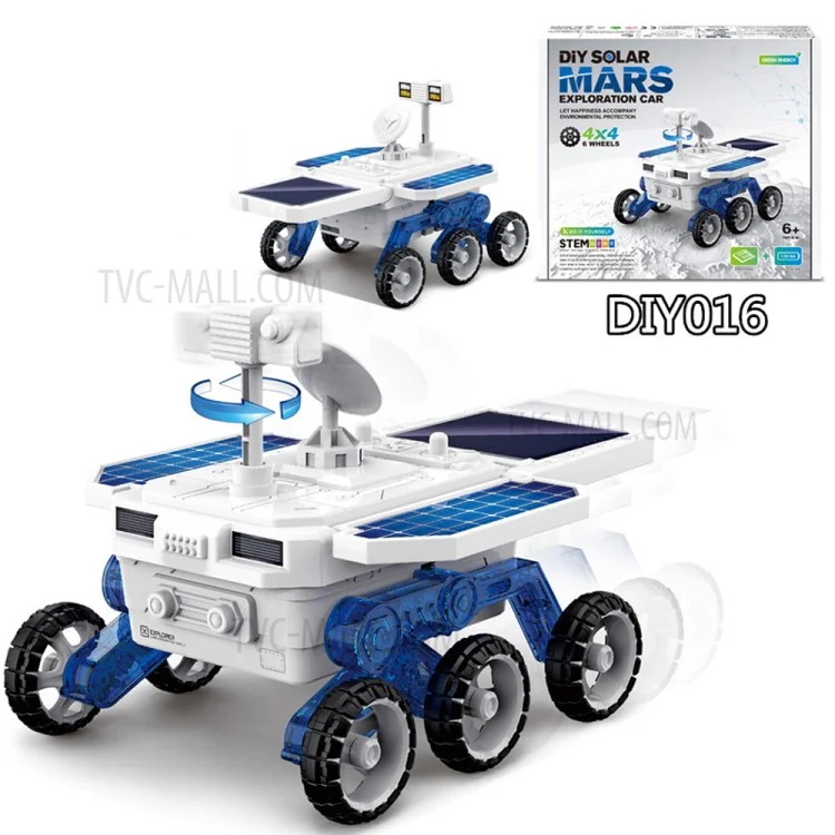 DIY016 DIY Solar Power Space Rover STEM Education Car Model Toy for Kids