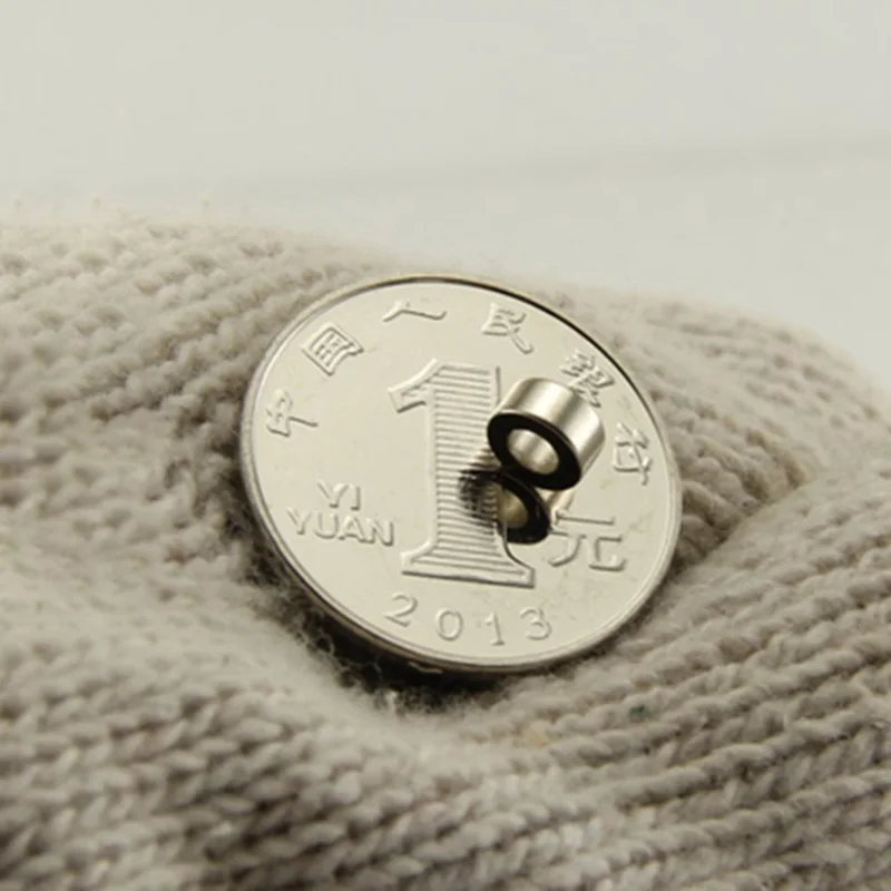 100Pcs/Set 6 x 3mm Round Shape Hole NdFeB Magnet for Industrial Equipment and DIY Projects