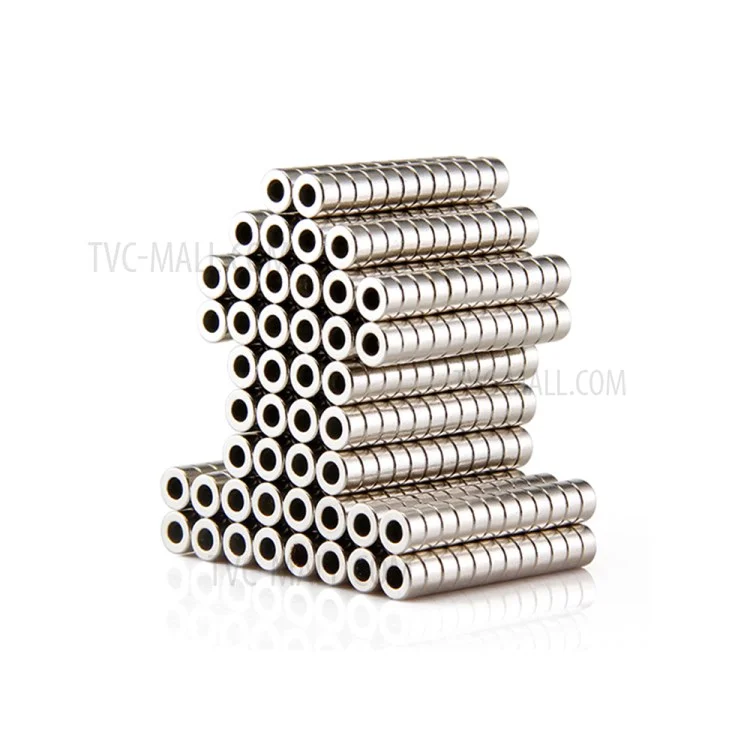 50Pcs/Set 6 x 3mm Round Hole NdFeB Magnet for Industrial Equipment and DIY Projects