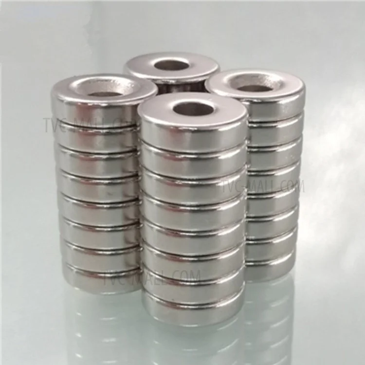 100Pcs/Set 12 x 5mm Powerful Round Shape Hole NdFeB Magnet