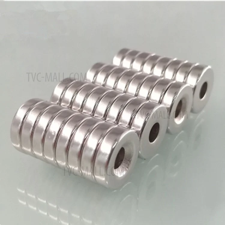 100Pcs/Set 12 x 5mm Powerful Round Shape Hole NdFeB Magnet