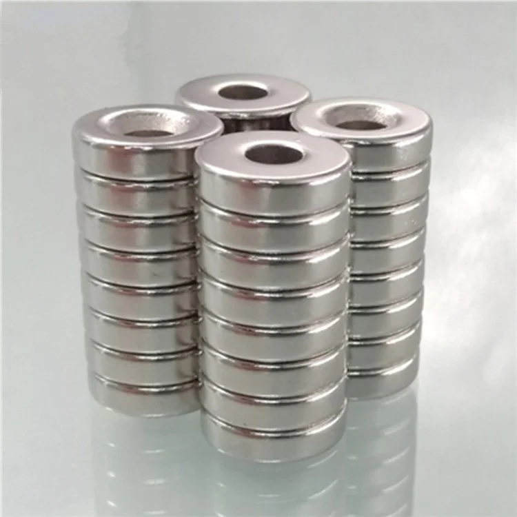 32Pcs/Set 12 x 5mm Industrial Equipment and DIY Projects Round Shape Hole NdFeB Magnet