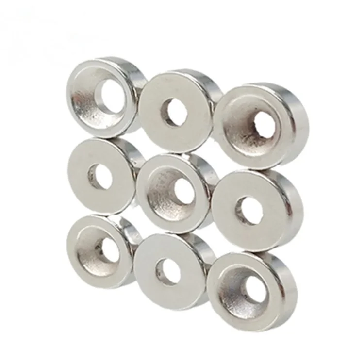 32 piezas/juego de imanes de neodimio (NdFeB) de forma circular con orificio, de 12 x 5 mm, para equipos industriales y proyectos de bricolaje