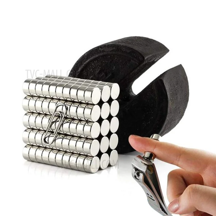 100 Pcs/Conjunto Ímã Potente de Formato Redondo NdFeB, Tamanho: 12 x 6mm 