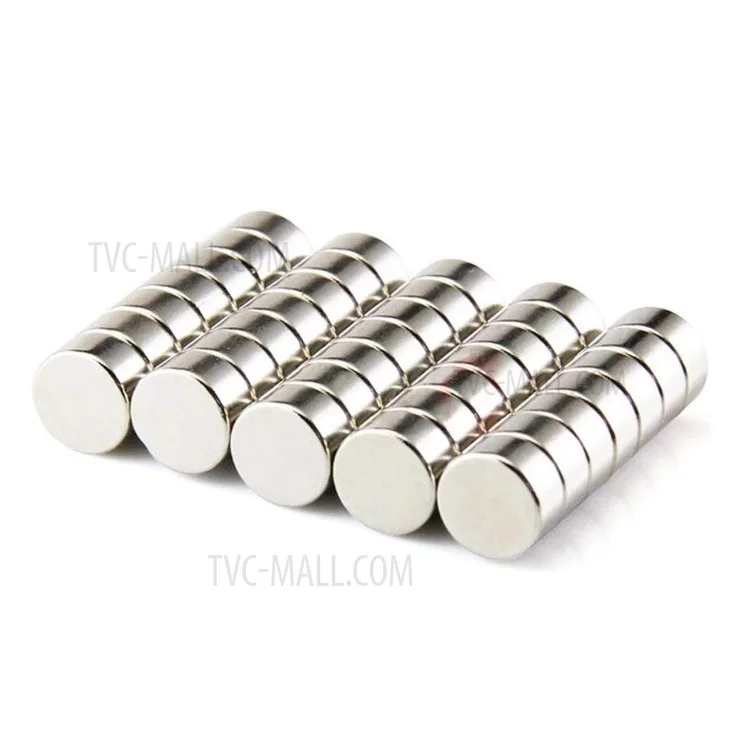 50Pcs/Set Powerful Round Shape NdFeB Magnet for Industrial Equipment and DIY Toys, Size: 12 x 6mm