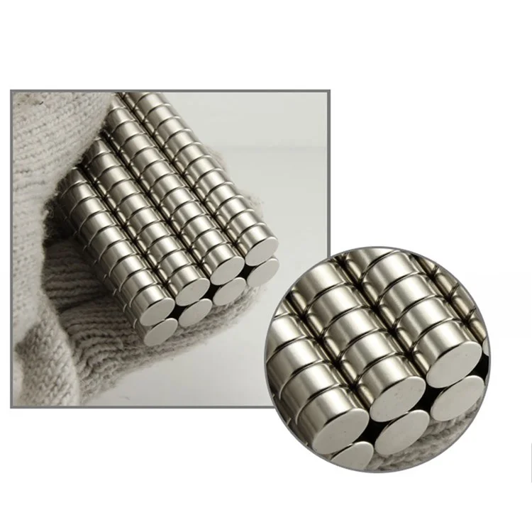 100pcs / Set Equipo Industrial Y Juguetes De Bricolaje Fuerte Succión Ronda NDFEB Imán, Tamaño: 12 X 4 Mm
