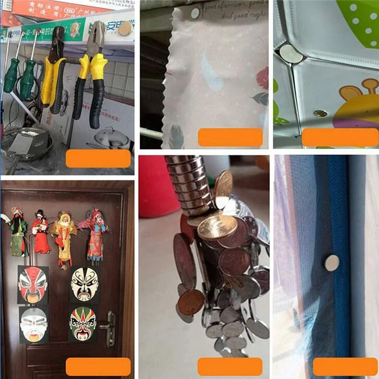 100pcs / Set Equipo Industrial Y Juguetes De Bricolaje Fuerte Succión Ronda NDFEB Imán, Tamaño: 12 X 4 Mm