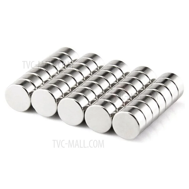 50 Pçs / Set Equipamento Industrial E Brinquedos DIY Redondo Forte Sucção Ndfeb Ímã, Tamanho: 12 X 4mm