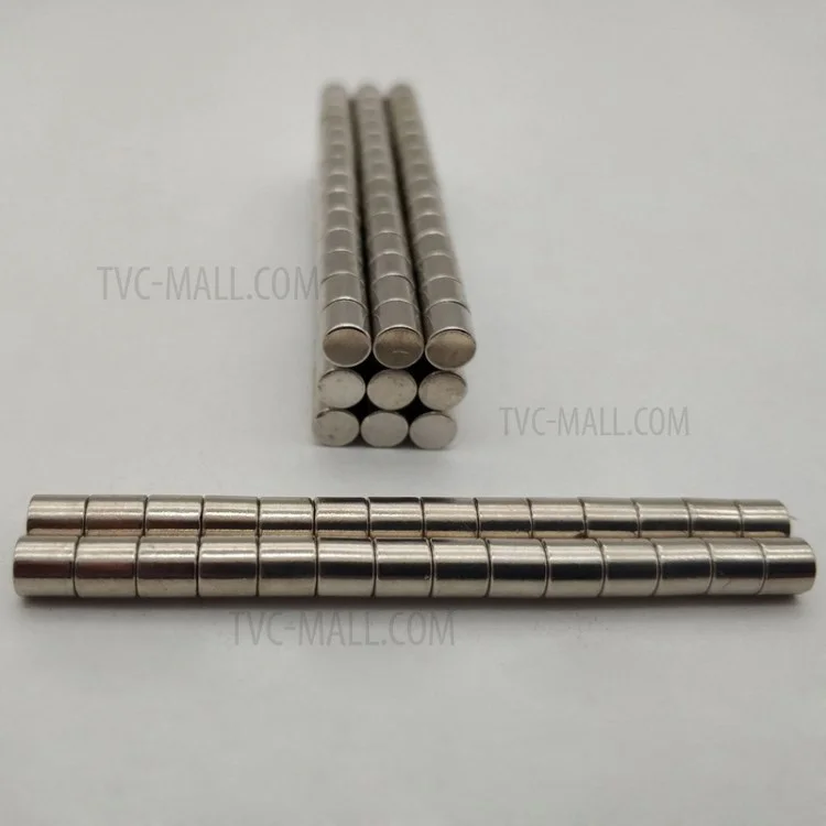 100 Pcs 5x5mm Forma Redonda Super Forte Magnético Ndfeb Ímã