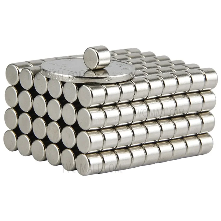 50 piezas de imán redondo supermagnetique de 5 x 5 mm
