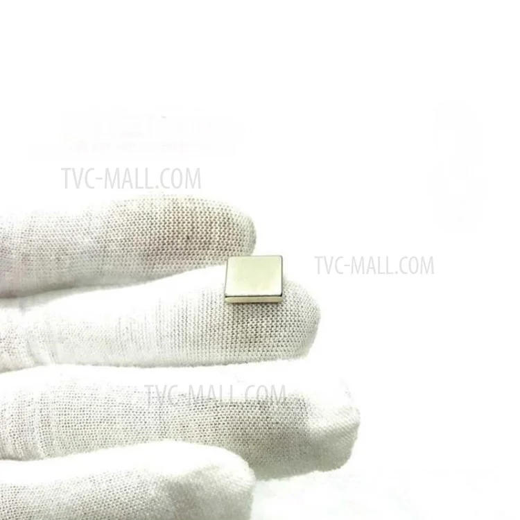 100 imanes de neodimio (NdFeB) rectangulares superresistentes de 10 x 10 x 2 mm 