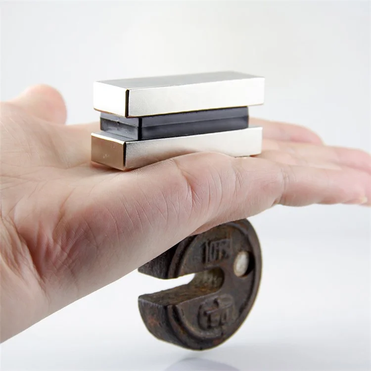 5 piezas / paquete Imán rectangular de neodimio súper fuerte de 50 * 10 * 5 mm