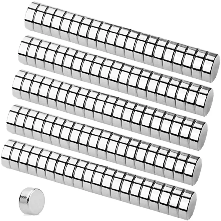 100Pcs/Pack Potente imán de NdFeB, imán redondo pequeño, 5*1.5mm