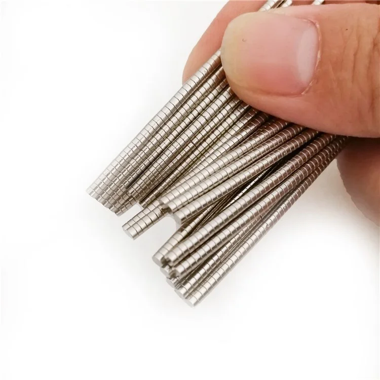 500 piezas/paquete Imán circular de NdFeB Súper fuerte Imán redondo 2*1 mm