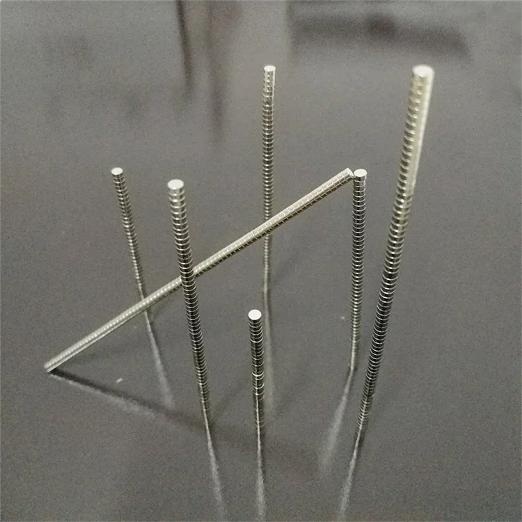 500 piezas/paquete Imán circular de NdFeB Súper fuerte Imán redondo 2*1 mm