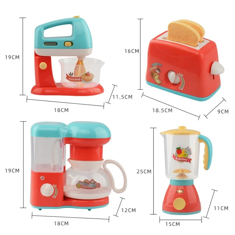 Enfants Electric Light Music Cuisine Jouet Filles Faire Semblant Play Simulation Small Appareils - Mixeur