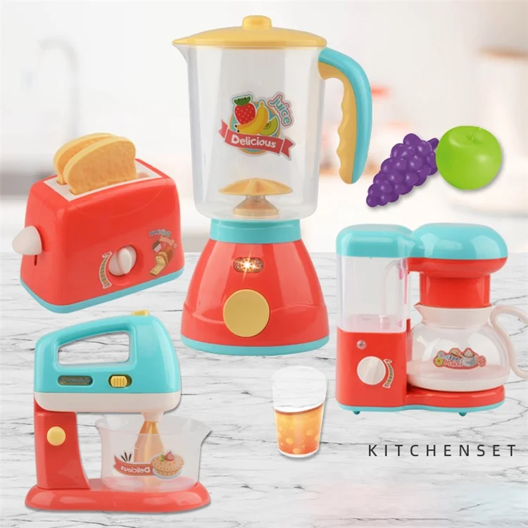 Enfants Electric Light Music Cuisine Jouet Filles Faire Semblant Play Simulation Small Appareils - Mixeur