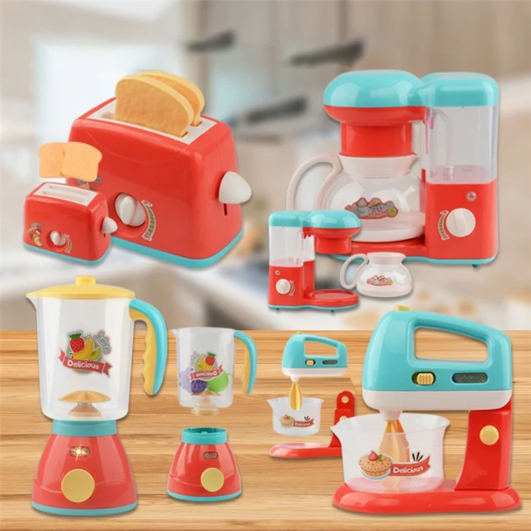 Enfants Electric Light Music Cuisine Jouet Filles Faire Semblant Play Simulation Small Appareils - Mixeur