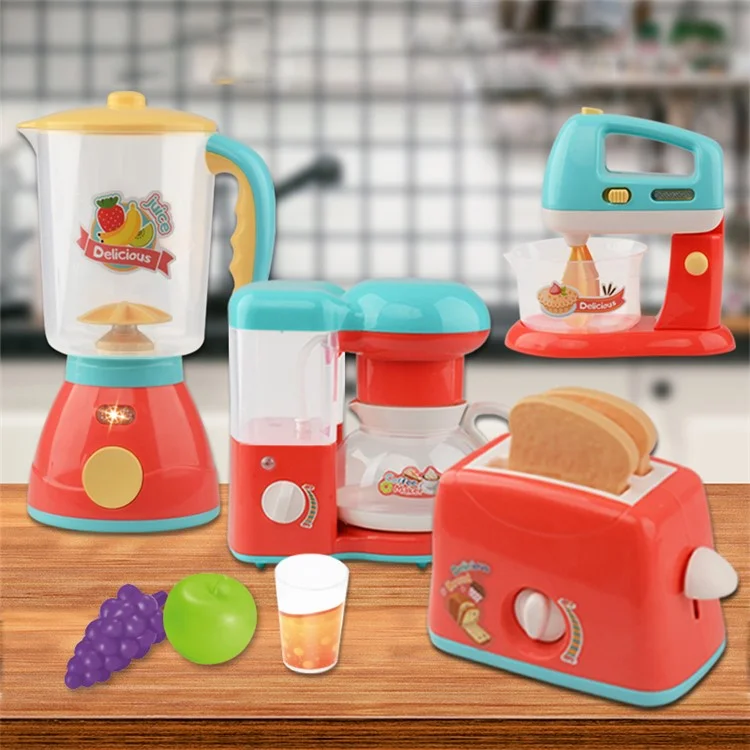 Enfants Electric Light Music Cuisine Jouet Filles Faire Semblant Play Simulation Small Appareils - Mixeur