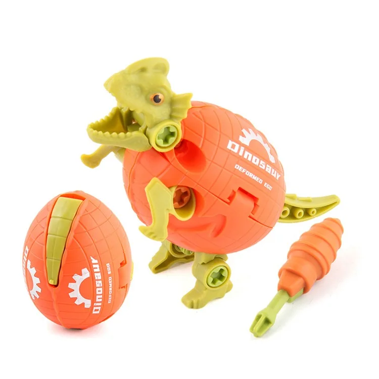 JJ878 Niños DIY Tornillo Ensamble de Deformación Modelo de Huevo de Dinosaurio Juguete Creativo - Velocidad