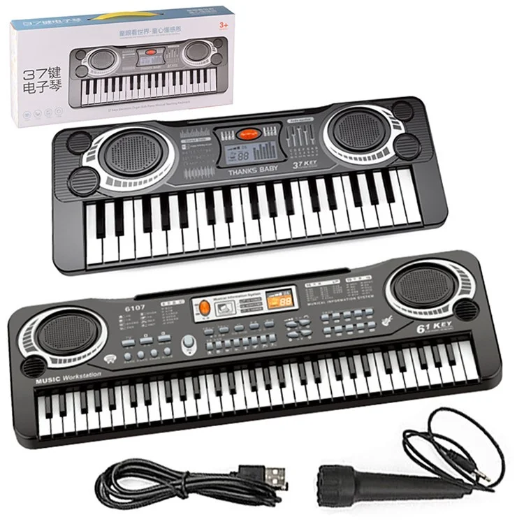 ZZ1427-2 37 Tasten Elektronisches Keyboard Elektrisches Klavier Musikalisches Instrument Lernspielzeug für Kinder