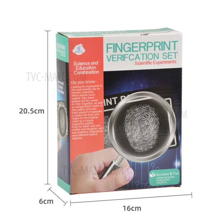 WH608-137 Fingerprint Verification DIY Set per Bambini Esperimento Educativo Forense Scientifico Giocattoli Educativi