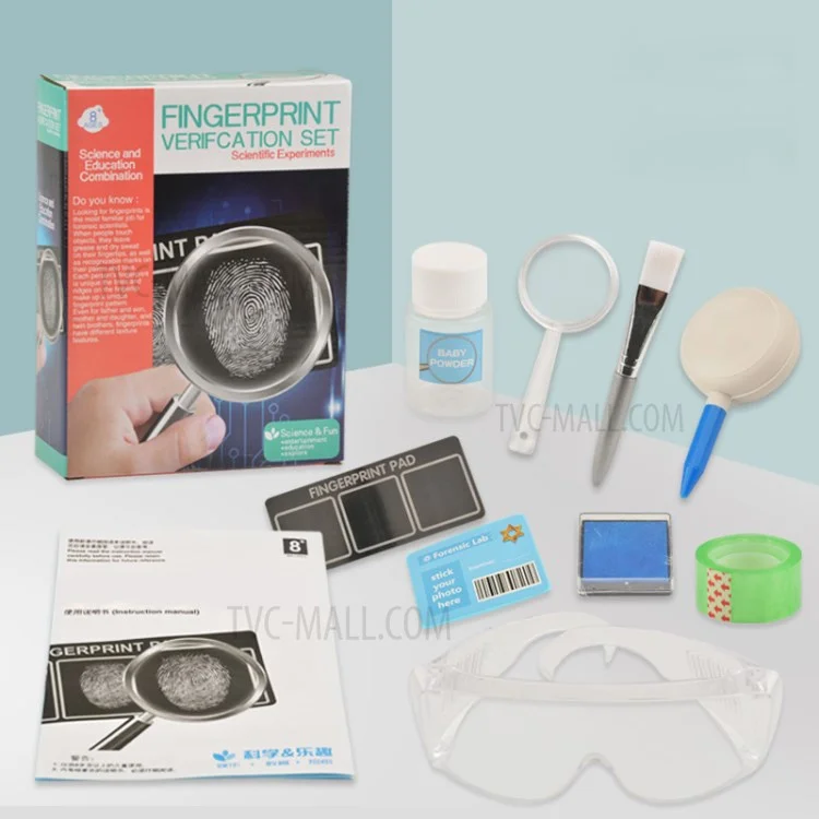 WH608-137 Fingerprint Verification DIY Set per Bambini Esperimento Educativo Forense Scientifico Giocattoli Educativi
