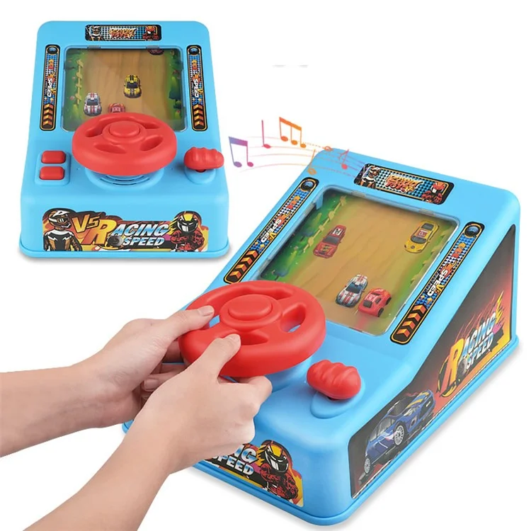 6908 Electric Car Adventure Toy Kids Simulation Racing Steering Wheel Game Console with Sound Effects