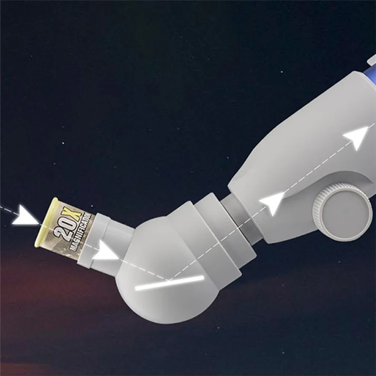 Educational Toy Kid's Telescope HD Eyepiece Magnifying Glass Elementary School Students Science STEM Toys Gift for Boys and Girls - Style A/Blue
