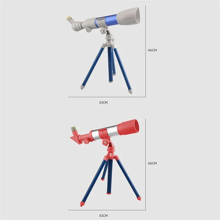 Educational Toy Kid's Telescope HD Eyepiece Magnifying Glass Elementary School Students Science STEM Toys Gift for Boys and Girls - Style A/Blue