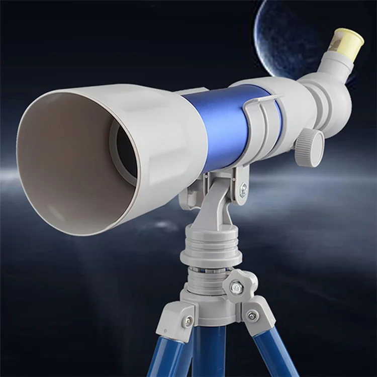 Educational Toy Kid's Telescope HD Eyepiece Magnifying Glass Elementary School Students Science STEM Toys Gift for Boys and Girls - Style A/Blue