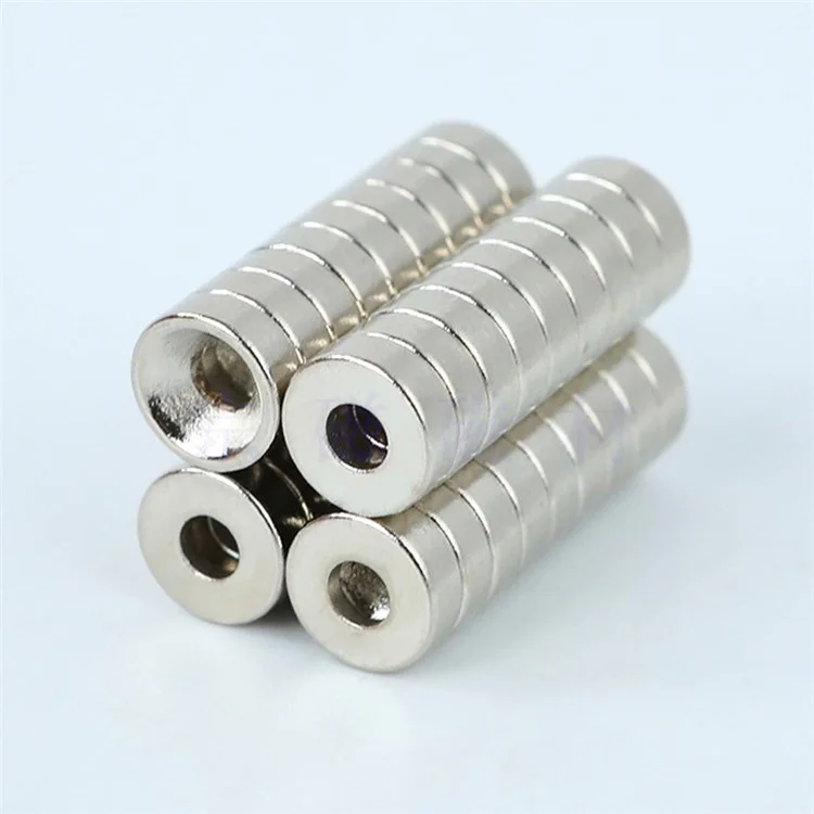 50PCS/Set 8mmx3mm NdFeB Strong Rare Earth Magnets Powerful Magnetics Round Base with Center Hole