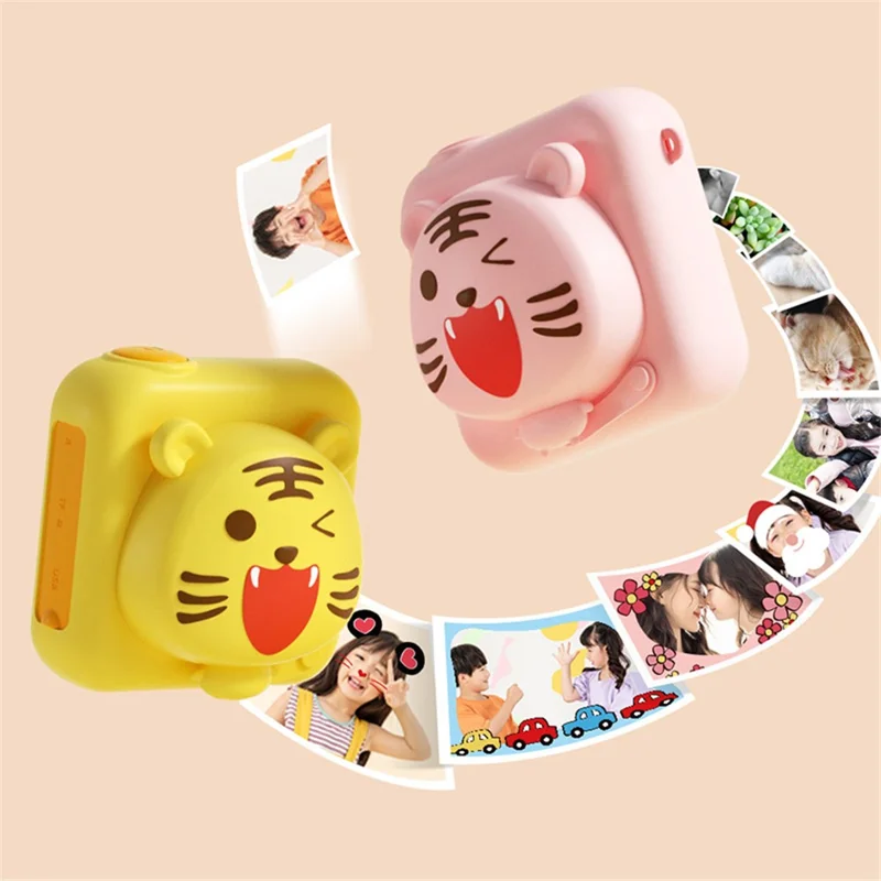 Kid's Camera 20 Million Pixels 1080P Children Video Camera Educational Toy Supporting 32GB Memory Card - Pink