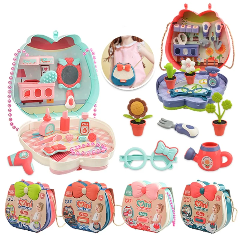 623-2001 19Pcs Simulation Ice Cream Dessert Toy Set Portable Pretend Play Toy with Storage Case for Kids