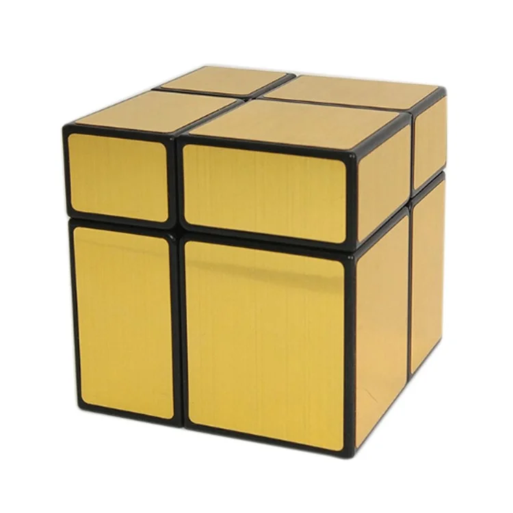 2x2x2 Magic Brushed Mirror-like Cube Intelligence Puzzle 50mm - Gold Color