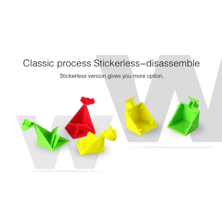 QIYI Warrior W 3x3x3 Sticker-less Magic Cube Puzzle Toy for Kids