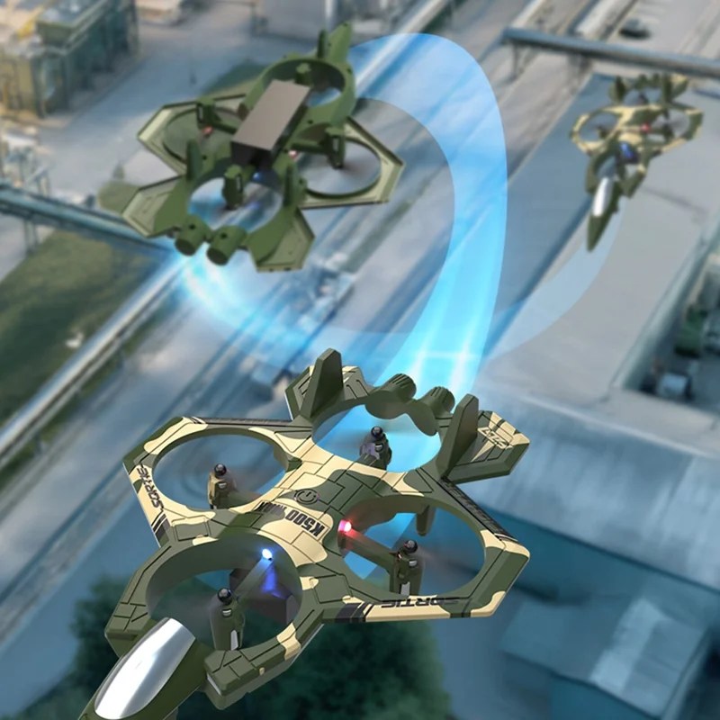 XKJ K500MAX RC Drone Quadcopter Throw-to-Fly Stunt Aircraft Toy for Indoor / Outdoor Use - Blue