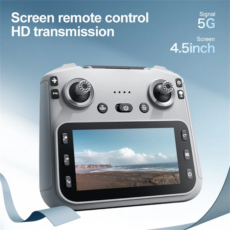 XKJ K19 Airdrop GPS Drone Dual Camera Aerial Photography Aircraft with 4.5 Inch Screen Controller