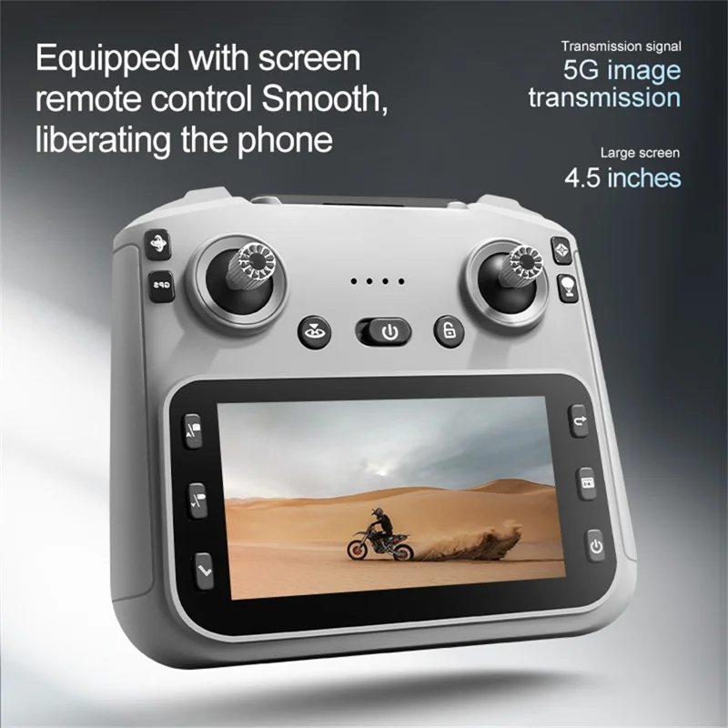 XKJ K18 MAX RC Drone with Screen Control Brushless Motors Aircraft HD Camera GPS Positioning Obstacle Avoidance Quadcopter, Single Battery