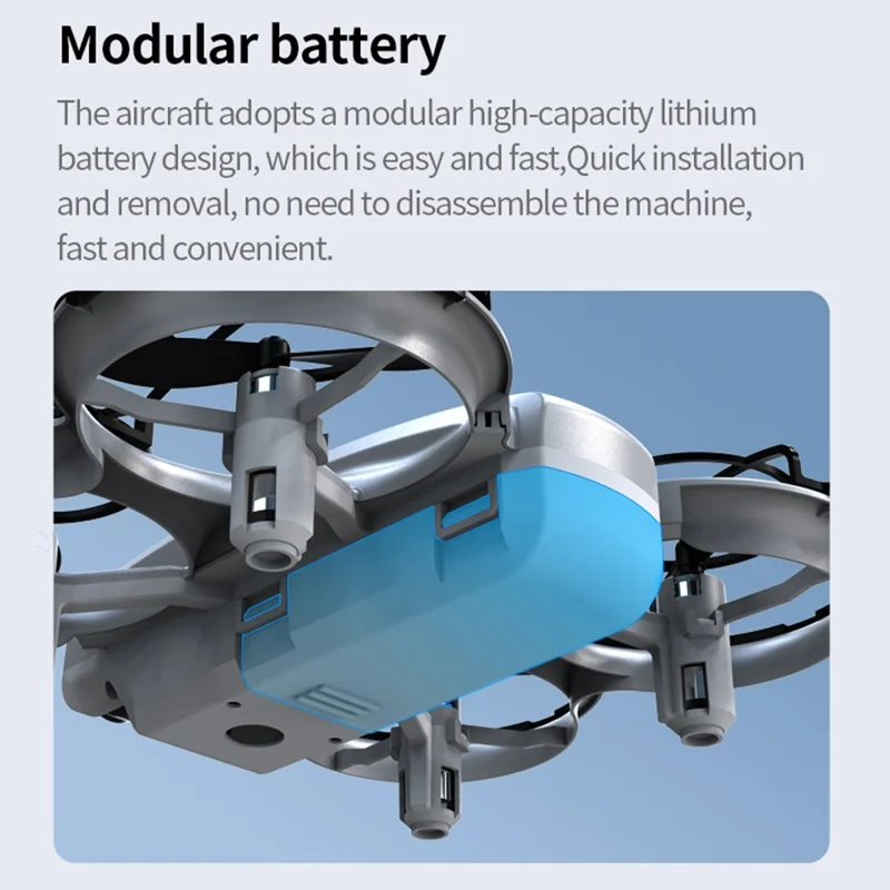 XKJ K100max GT3 Drone for Indoor / Outdoor Optical Flow Positioning Quadcopter with Dazzling LED Light - Grey