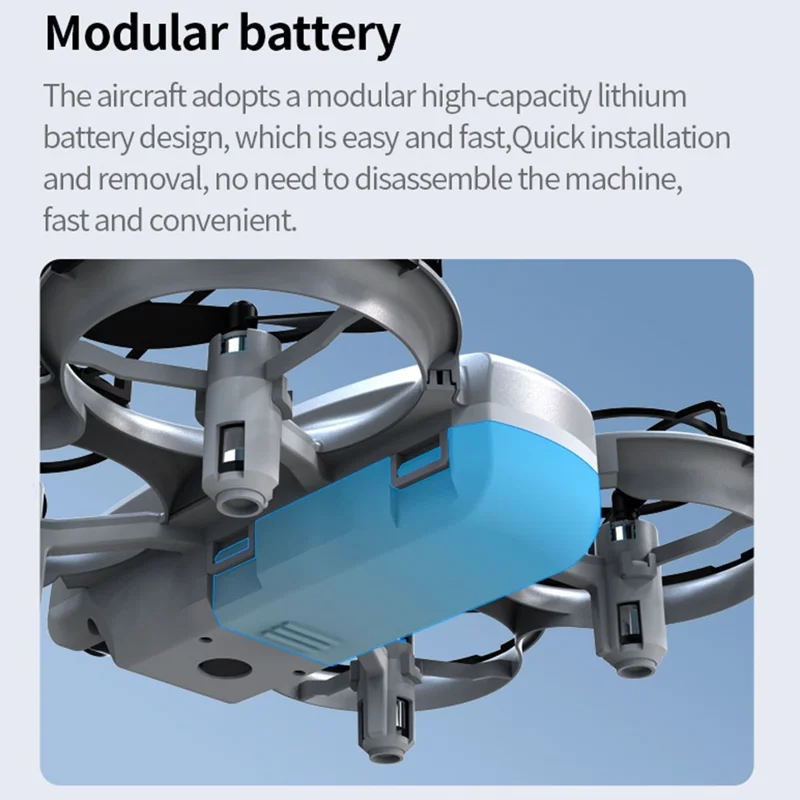 XKJ k100 HD Aerial Photography Drone Dual Camera Optical Flow Positioning RC Aircraft with 4.3 Inch Screen Controller - Black