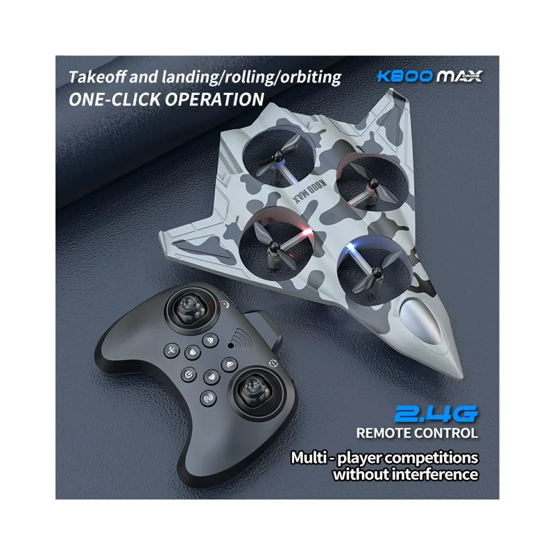 K800 MAX RC Drone Altitude Hold Quadcopter Stunt Aircraft Toy Support 360-Degree Flips